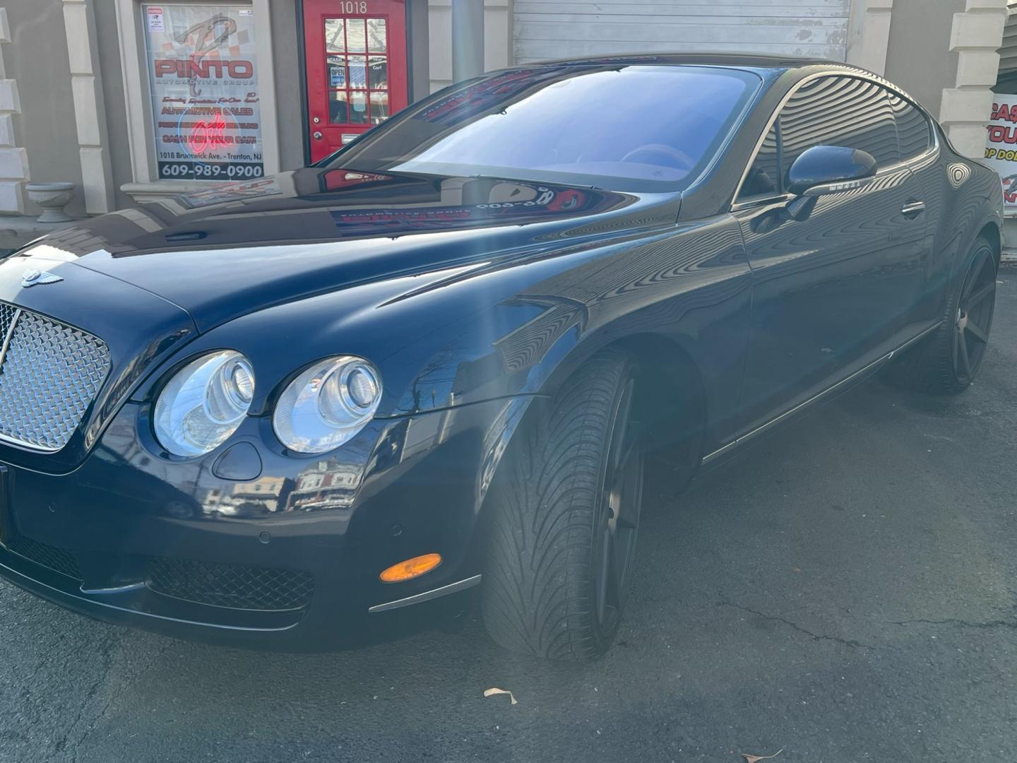 2004 Blue /TAN LEATHER Bentley Continental GT Coupe (SCBCR63W04C) with an 6.0L W12 DOHC 48V TURBO engine, 6-Speed Automatic Overdrive transmission, located at 1018 Brunswick Ave, Trenton, NJ, 08638, (609) 989-0900, 40.240086, -74.748085 - Photo#8