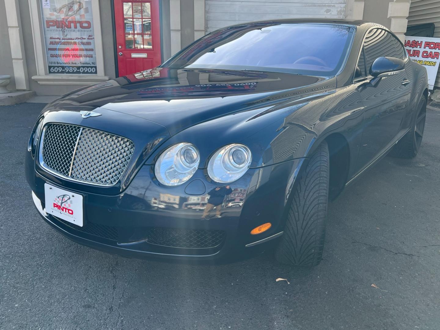 2004 Blue /TAN LEATHER Bentley Continental GT Coupe (SCBCR63W04C) with an 6.0L W12 DOHC 48V TURBO engine, 6-Speed Automatic Overdrive transmission, located at 1018 Brunswick Ave, Trenton, NJ, 08638, (609) 989-0900, 40.240086, -74.748085 - Photo#0