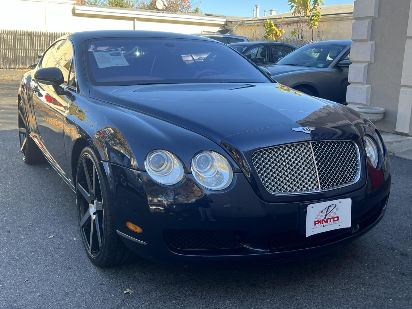 2004 Blue /TAN LEATHER Bentley Continental GT Coupe (SCBCR63W04C) with an 6.0L W12 DOHC 48V TURBO engine, 6-Speed Automatic Overdrive transmission, located at 1018 Brunswick Ave, Trenton, NJ, 08638, (609) 989-0900, 40.240086, -74.748085 - Holy Cow! This Bentley is stunning in every way and has only 38k Original Miles! Fully Serviced and Perfect Automobile. Brand New 22" Custom wheels! This vehicle was approx. $190k brand new! An incredible Value for this absolutely beautiful Bentley! Call Anthony to set up an appointment to come see - Photo#1