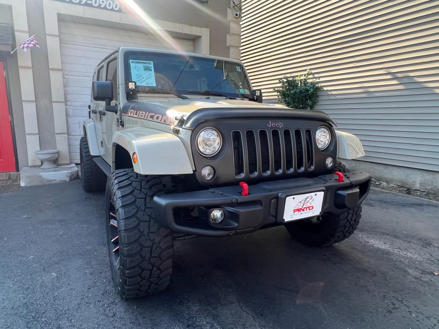 2017 Beige /Black Leather Jeep Wrangler Unlimited Rubicon (1C4HJWFG5HL) with an 3.6L V6 DOHC 24V FFV engine, located at 1018 Brunswick Ave, Trenton, NJ, 08638, (609) 989-0900, 40.240086, -74.748085 - Photo#25