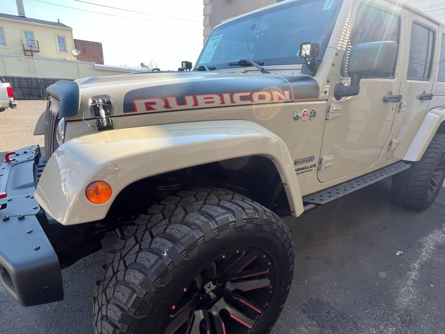 2017 Beige /Black Leather Jeep Wrangler Unlimited Rubicon (1C4HJWFG5HL) with an 3.6L V6 DOHC 24V FFV engine, located at 1018 Brunswick Ave, Trenton, NJ, 08638, (609) 989-0900, 40.240086, -74.748085 - Photo#31