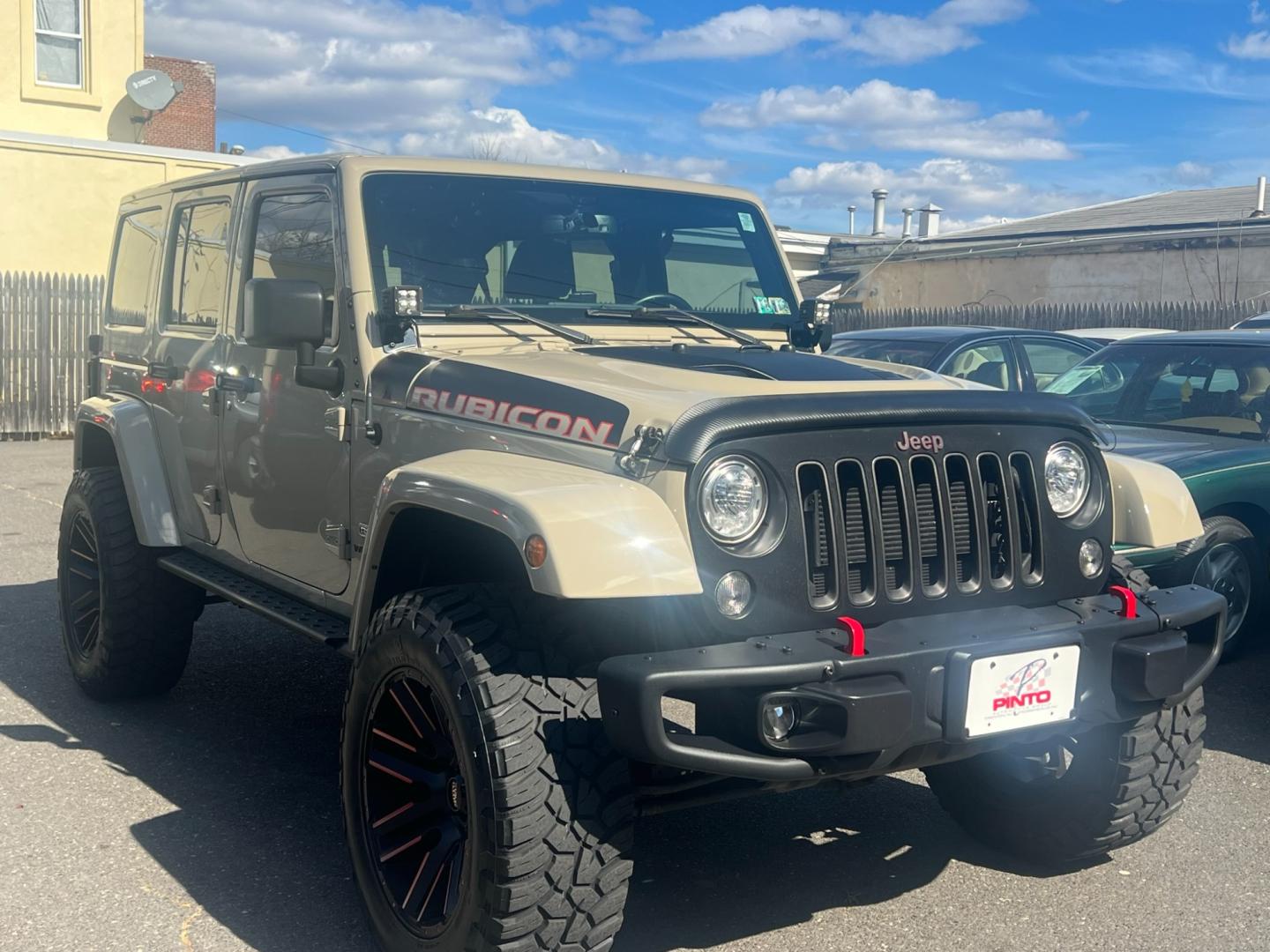 2017 Beige /Black Leather Jeep Wrangler Unlimited Rubicon (1C4HJWFG5HL) with an 3.6L V6 DOHC 24V FFV engine, located at 1018 Brunswick Ave, Trenton, NJ, 08638, (609) 989-0900, 40.240086, -74.748085 - Photo#8