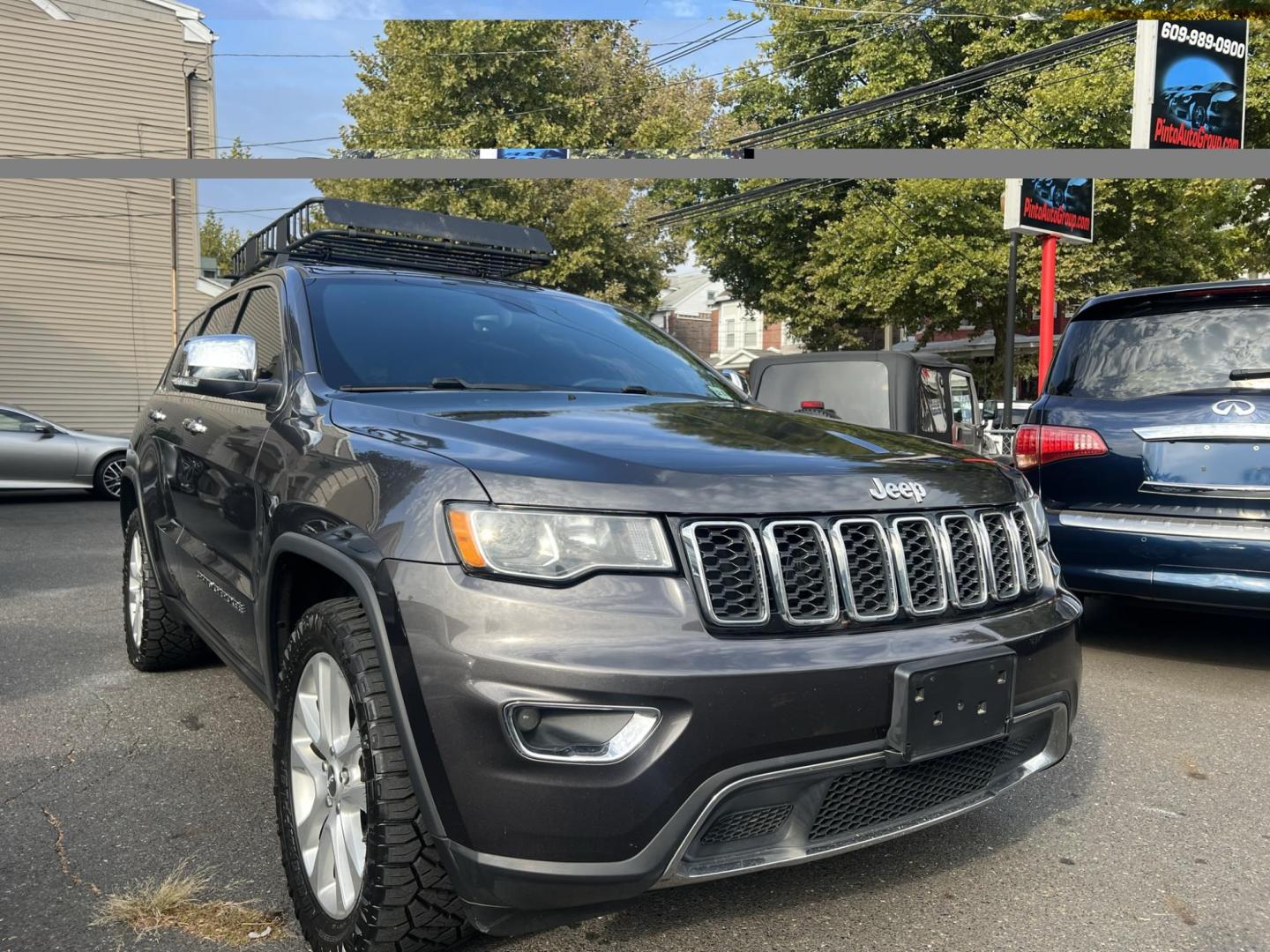 2017 BLACK /Black Leather Jeep Grand Cherokee Limited 4WD (1C4RJFBG0HC) with an 3.6L V6 DOHC 24V engine, 8A transmission, located at 1018 Brunswick Ave, Trenton, NJ, 08638, (609) 989-0900, 40.240086, -74.748085 - Photo#2