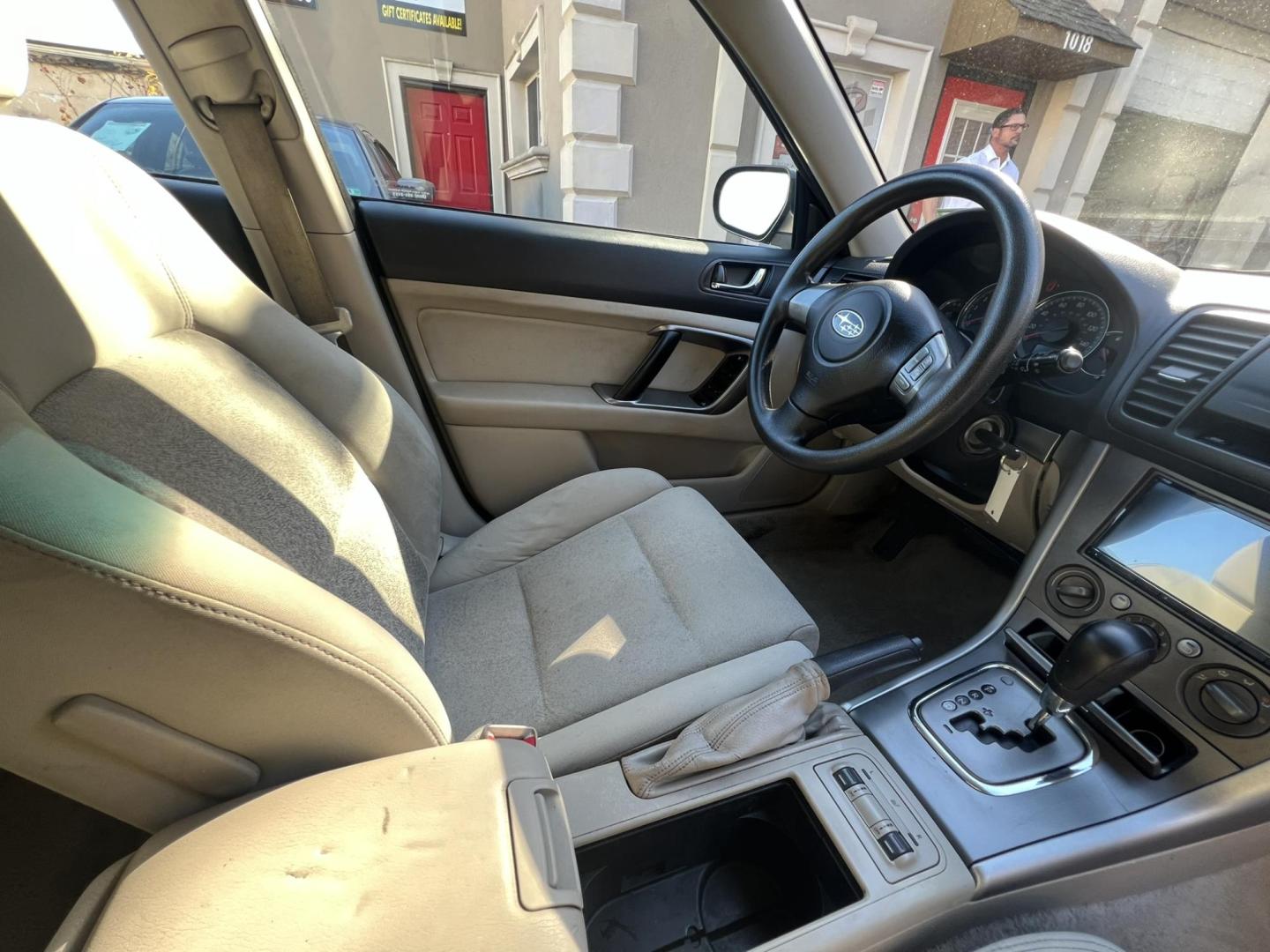 2008 GRAY /beige Subaru Outback 2.5i (4S4BP61C187) with an 2.5L H4 SOHC 16V engine, 5-Speed Manual Overdrive transmission, located at 1018 Brunswick Ave, Trenton, NJ, 08638, (609) 989-0900, 40.240086, -74.748085 - Photo#17