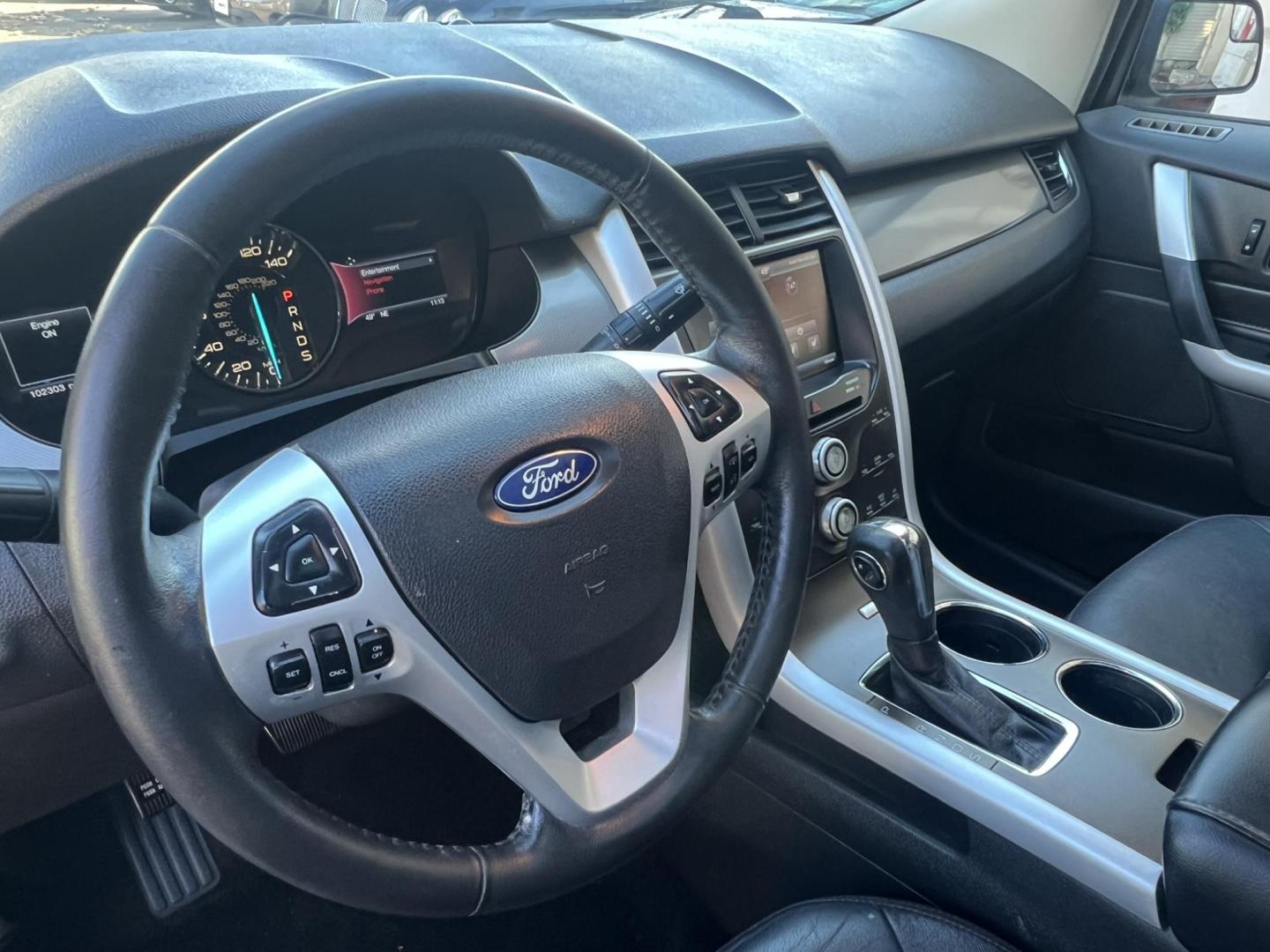 2014 BLACK /Black Leather Ford Edge SEL FWD (2FMDK3JC7EB) with an 3.5L V6 DOHC 24V engine, 6-Speed Automatic transmission, located at 1018 Brunswick Ave, Trenton, NJ, 08638, (609) 989-0900, 40.240086, -74.748085 - This Ford Edge is like new in every way! Fully serviced and ready for the road. Loaded up with Panoramic Roof,Rearview camera. Leather comfort package and Voice activated Navigation!! A must see and drive ASAP! Call Anthony to schedule a test drive, 609-273-5100 - Photo#18