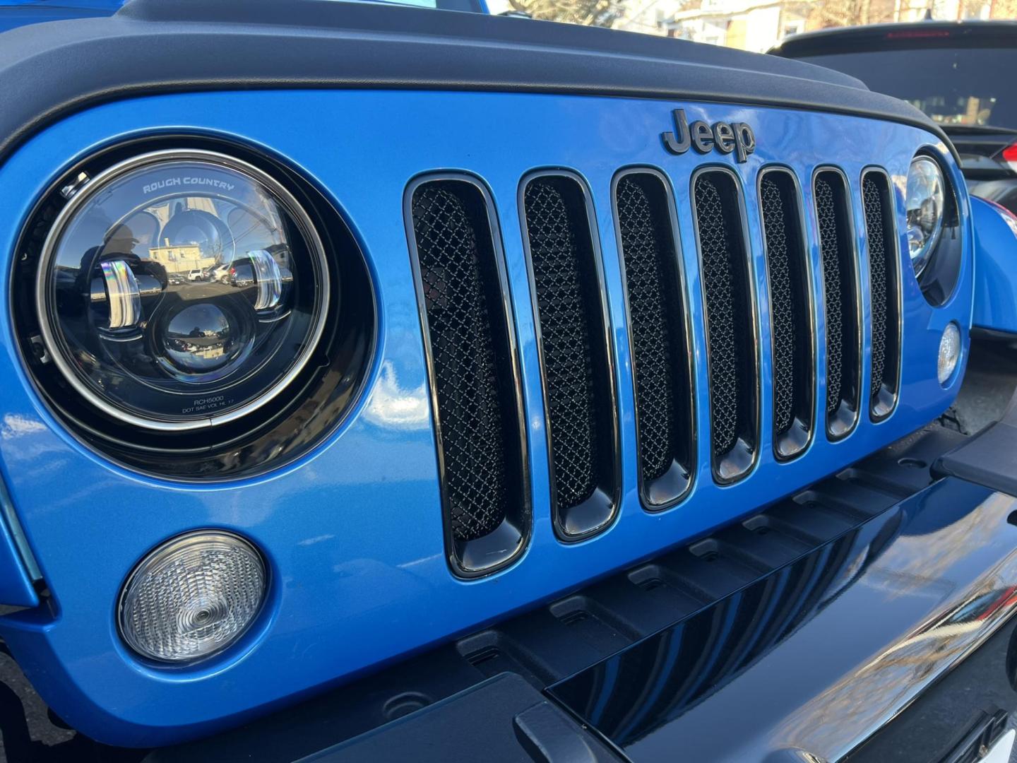 2015 Blue /Black Leather Jeep Wrangler Unlimited Sahara 4WD (1C4BJWEG7FL) with an 3.6L V6 DOHC 24V FFV engine, located at 1018 Brunswick Ave, Trenton, NJ, 08638, (609) 989-0900, 40.240086, -74.748085 - Photo#15