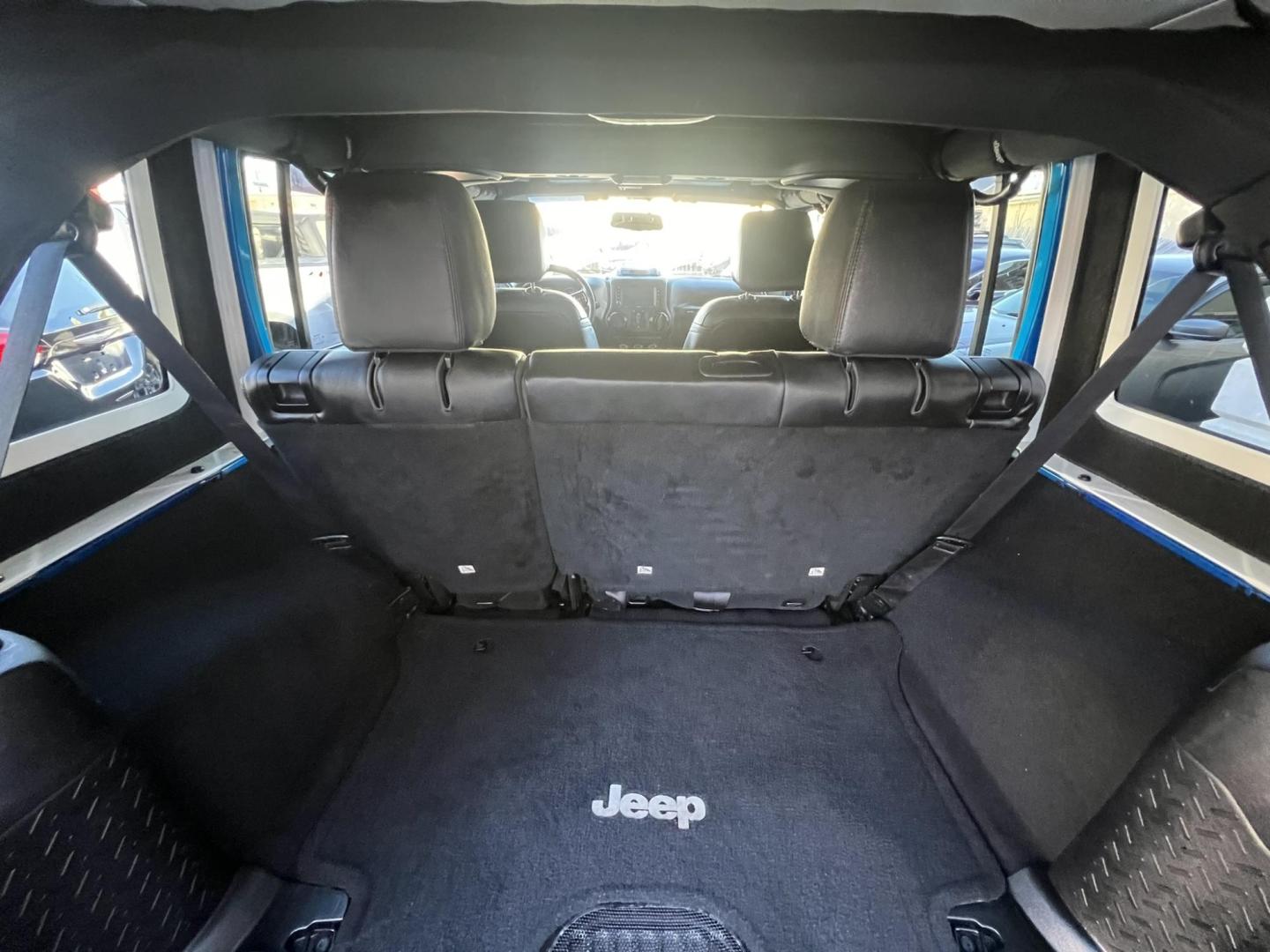 2015 Blue /Black Leather Jeep Wrangler Unlimited Sahara 4WD (1C4BJWEG7FL) with an 3.6L V6 DOHC 24V FFV engine, located at 1018 Brunswick Ave, Trenton, NJ, 08638, (609) 989-0900, 40.240086, -74.748085 - Photo#33