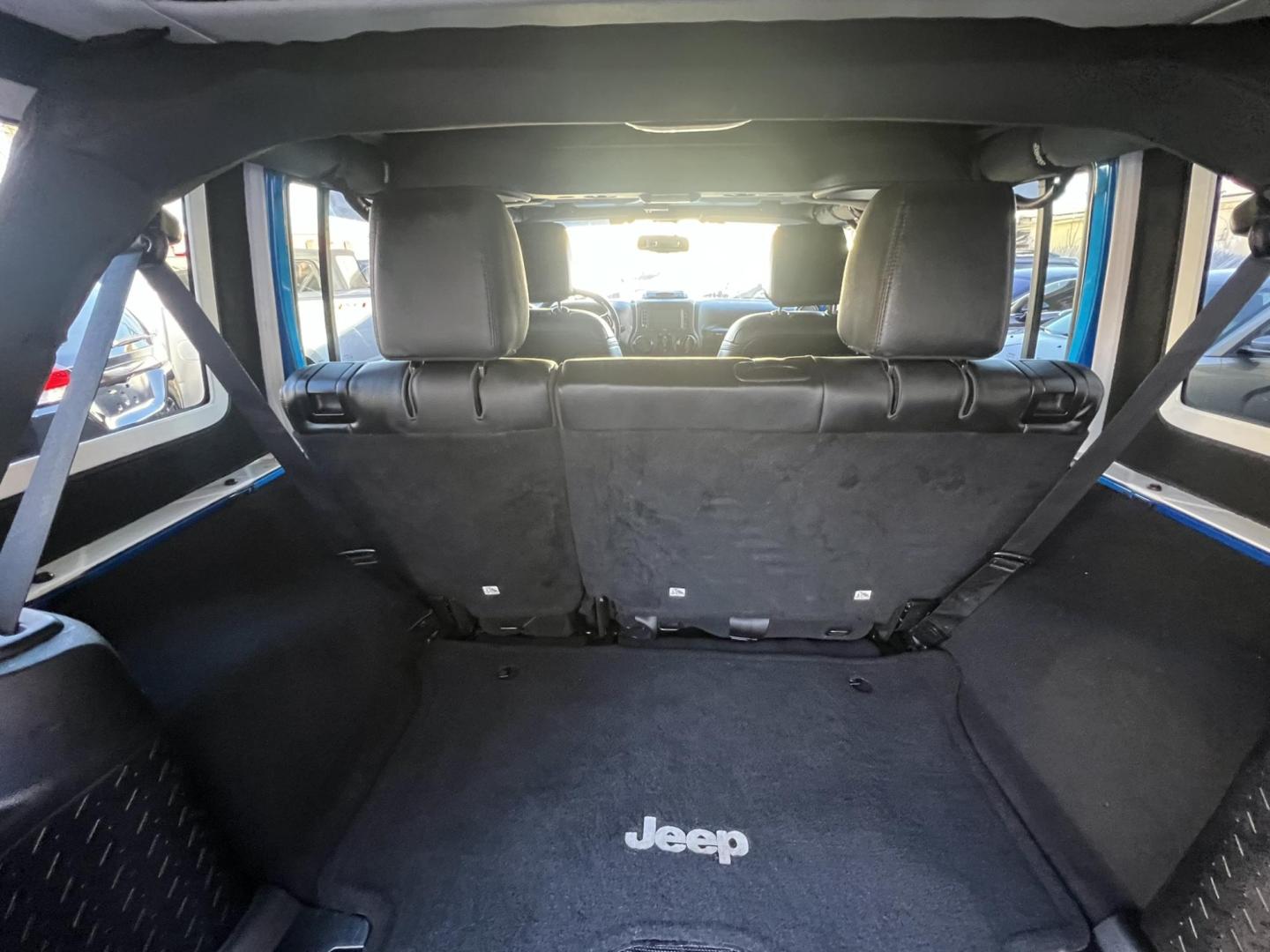 2015 Blue /Black Leather Jeep Wrangler Unlimited Sahara 4WD (1C4BJWEG7FL) with an 3.6L V6 DOHC 24V FFV engine, located at 1018 Brunswick Ave, Trenton, NJ, 08638, (609) 989-0900, 40.240086, -74.748085 - Photo#35