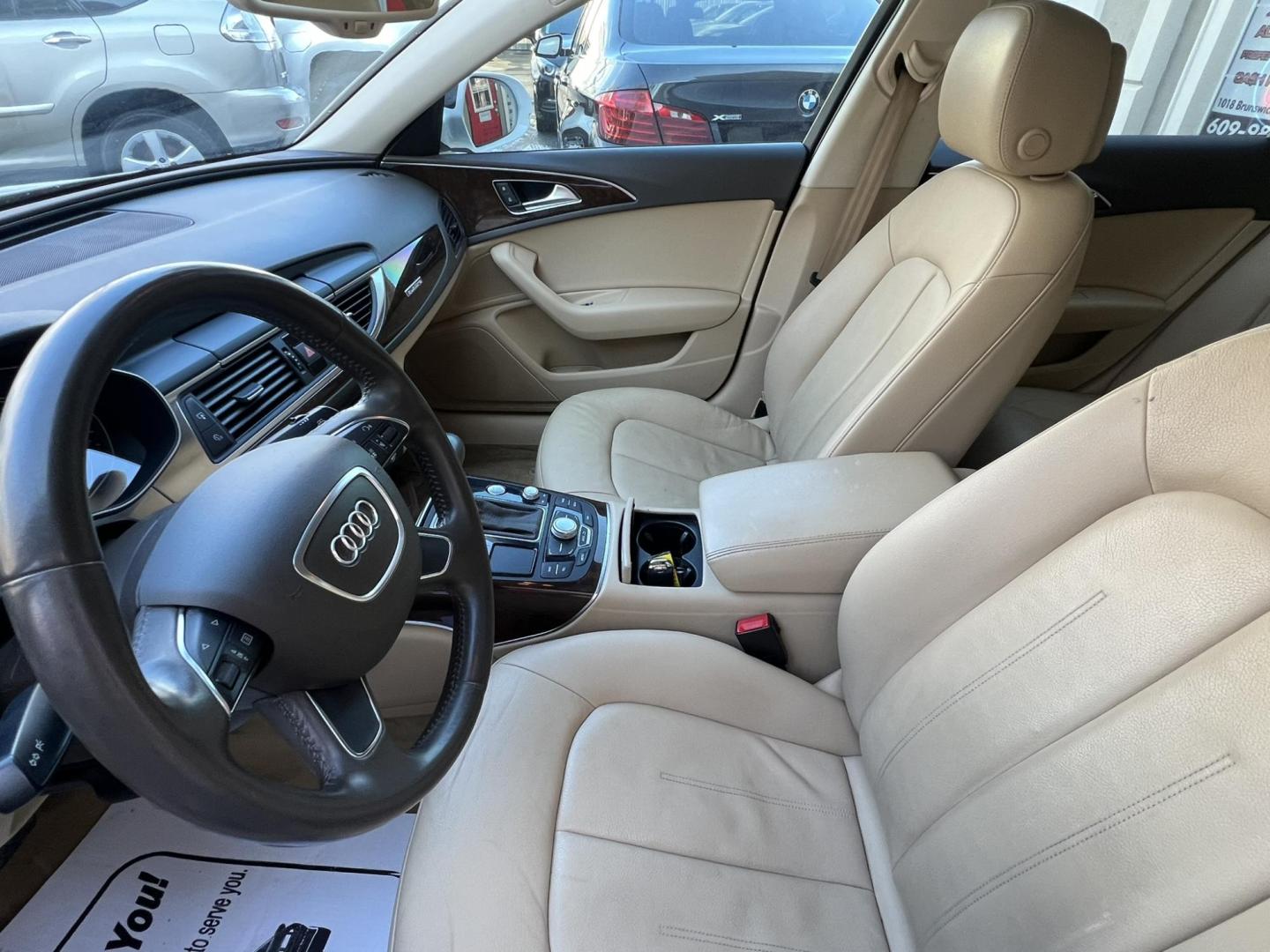 2013 White /Tan Leather Audi A6 2.0T Premium Sedan FrontTrak Multitronic (WAUGFAFC1DN) with an 3.0L V6 DOHC 24V TURBO engine, CVT transmission, located at 1018 Brunswick Ave, Trenton, NJ, 08638, (609) 989-0900, 40.240086, -74.748085 - Here is a super clean Audi A6 Premium Plus! A must see and drive ASAP, will not last long in this color combo and condition. Financing Available, call for an appt to see this really nice vehicle!! - Photo#15