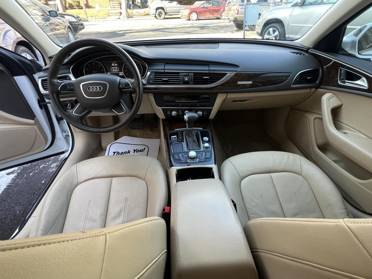 2013 White /Tan Leather Audi A6 2.0T Premium Sedan FrontTrak Multitronic (WAUGFAFC1DN) with an 3.0L V6 DOHC 24V TURBO engine, CVT transmission, located at 1018 Brunswick Ave, Trenton, NJ, 08638, (609) 989-0900, 40.240086, -74.748085 - Here is a super clean Audi A6 Premium Plus! A must see and drive ASAP, will not last long in this color combo and condition. Financing Available, call for an appt to see this really nice vehicle!! - Photo#9