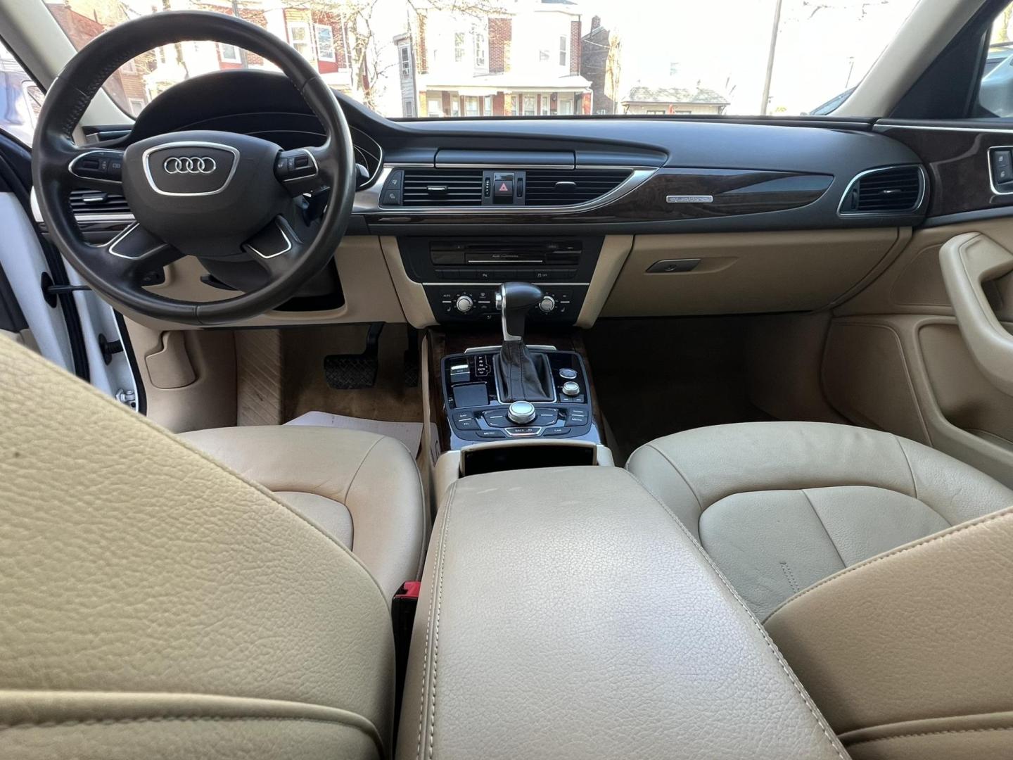 2013 White /Tan Leather Audi A6 2.0T Premium Sedan FrontTrak Multitronic (WAUGFAFC1DN) with an 3.0L V6 DOHC 24V TURBO engine, CVT transmission, located at 1018 Brunswick Ave, Trenton, NJ, 08638, (609) 989-0900, 40.240086, -74.748085 - Here is a super clean Audi A6 Premium Plus! A must see and drive ASAP, will not last long in this color combo and condition. Financing Available, call for an appt to see this really nice vehicle!! - Photo#10