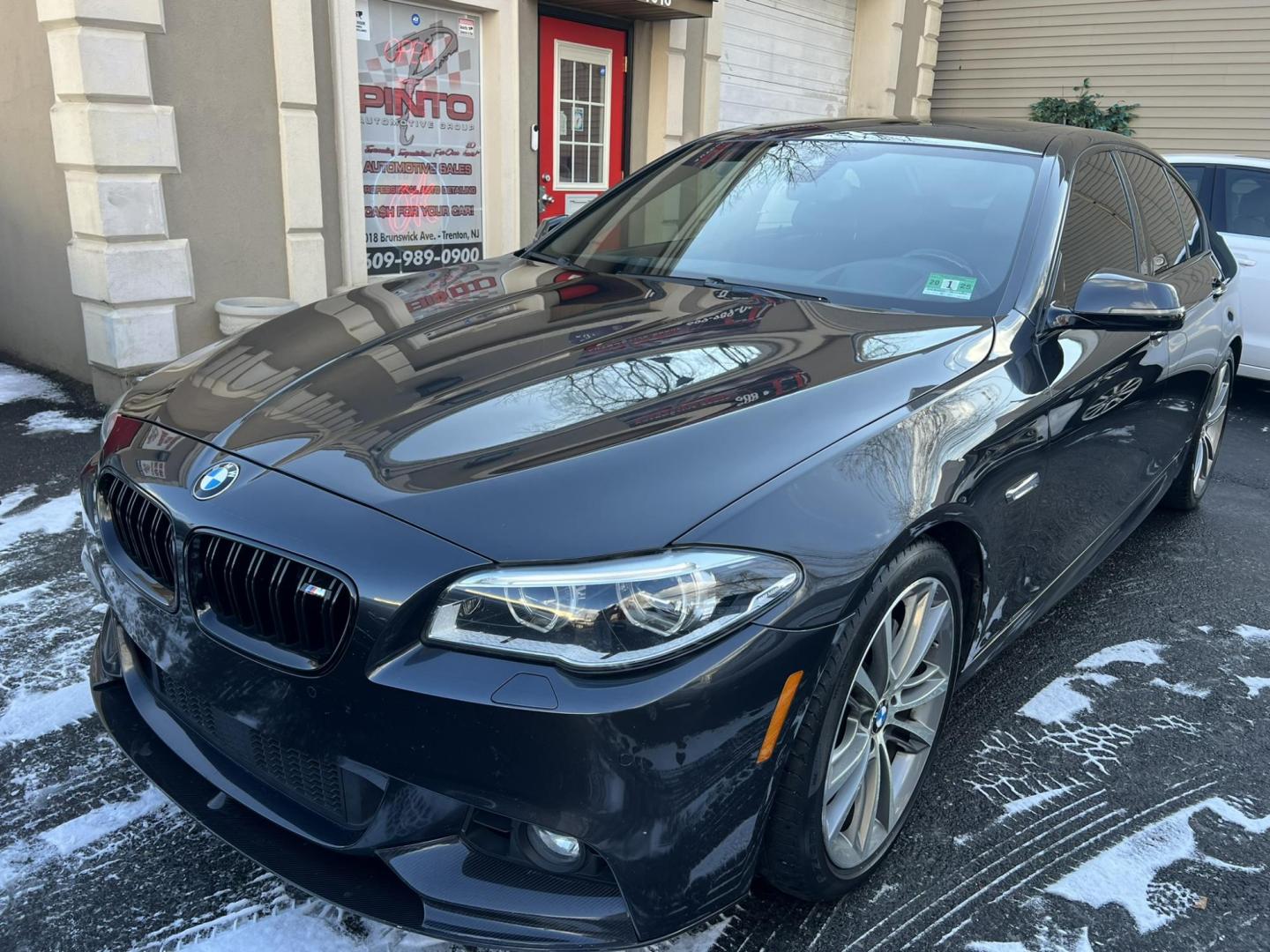 2014 GRAY /Black BMW 5-Series 550i xDrive (WBAKP9C58ED) with an 4.0L V8 DOHC 32V engine, 8-Speed Automatic transmission, located at 1018 Brunswick Ave, Trenton, NJ, 08638, (609) 989-0900, 40.240086, -74.748085 - Wow! This is an M package X drive 550i Badass BMW! Lots of service history on this one owner 5 series done at the BMW dealer! A must see and drive to appreciate, please call Anthony to set up an appt. to apply for financing that is available! Super clean and ready to go!! - Photo#1