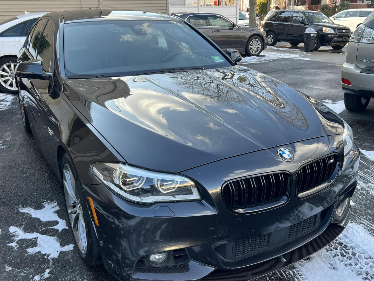 2014 GRAY /Black BMW 5-Series 550i xDrive (WBAKP9C58ED) with an 4.0L V8 DOHC 32V engine, 8-Speed Automatic transmission, located at 1018 Brunswick Ave, Trenton, NJ, 08638, (609) 989-0900, 40.240086, -74.748085 - Wow! This is an M package X drive 550i Badass BMW! Lots of service history on this one owner 5 series done at the BMW dealer! A must see and drive to appreciate, please call Anthony to set up an appt. to apply for financing that is available! Super clean and ready to go!! - Photo#3