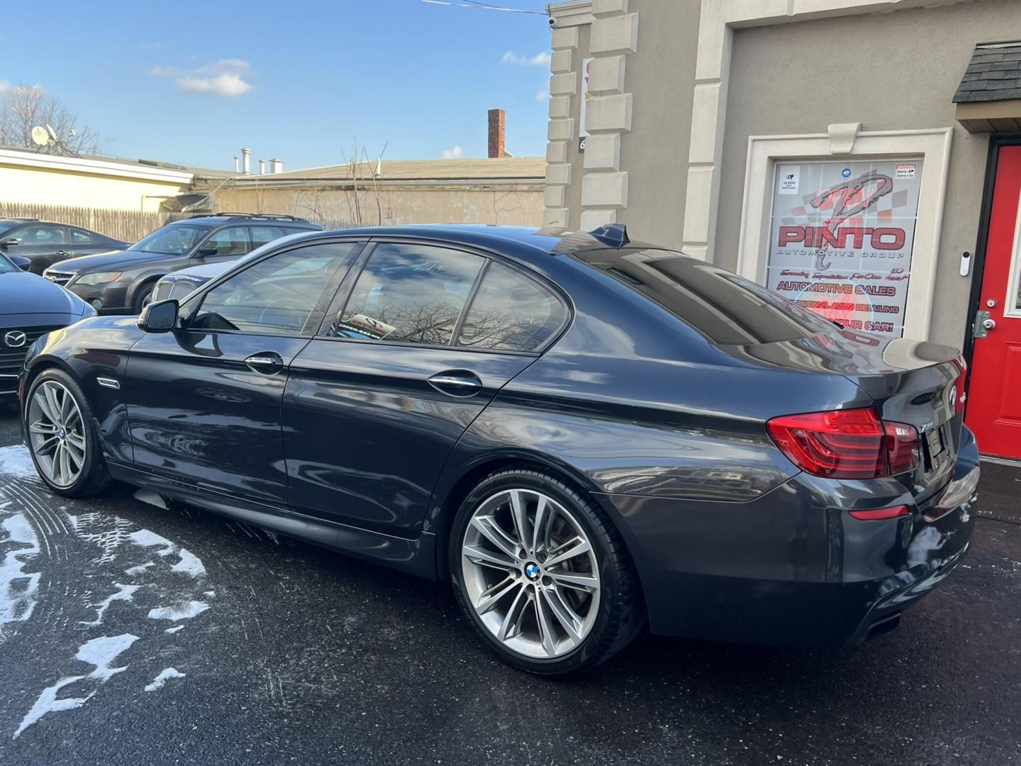 2014 GRAY /Black BMW 5-Series 550i xDrive (WBAKP9C58ED) with an 4.0L V8 DOHC 32V engine, 8-Speed Automatic transmission, located at 1018 Brunswick Ave, Trenton, NJ, 08638, (609) 989-0900, 40.240086, -74.748085 - Wow! This is an M package X drive 550i Badass BMW! Lots of service history on this one owner 5 series done at the BMW dealer! A must see and drive to appreciate, please call Anthony to set up an appt. to apply for financing that is available! Super clean and ready to go!! - Photo#6