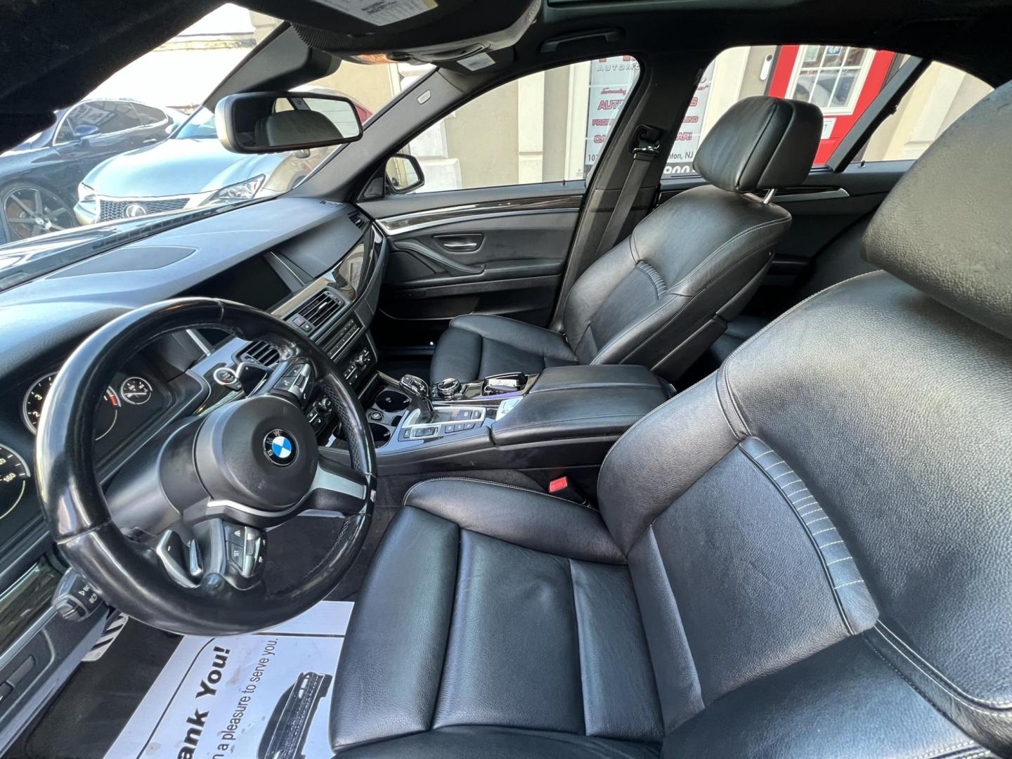 2014 GRAY /Black BMW 5-Series 550i xDrive (WBAKP9C58ED) with an 4.0L V8 DOHC 32V engine, 8-Speed Automatic transmission, located at 1018 Brunswick Ave, Trenton, NJ, 08638, (609) 989-0900, 40.240086, -74.748085 - Wow! This is an M package X drive 550i Badass BMW! Lots of service history on this one owner 5 series done at the BMW dealer! A must see and drive to appreciate, please call Anthony to set up an appt. to apply for financing that is available! Super clean and ready to go!! - Photo#8