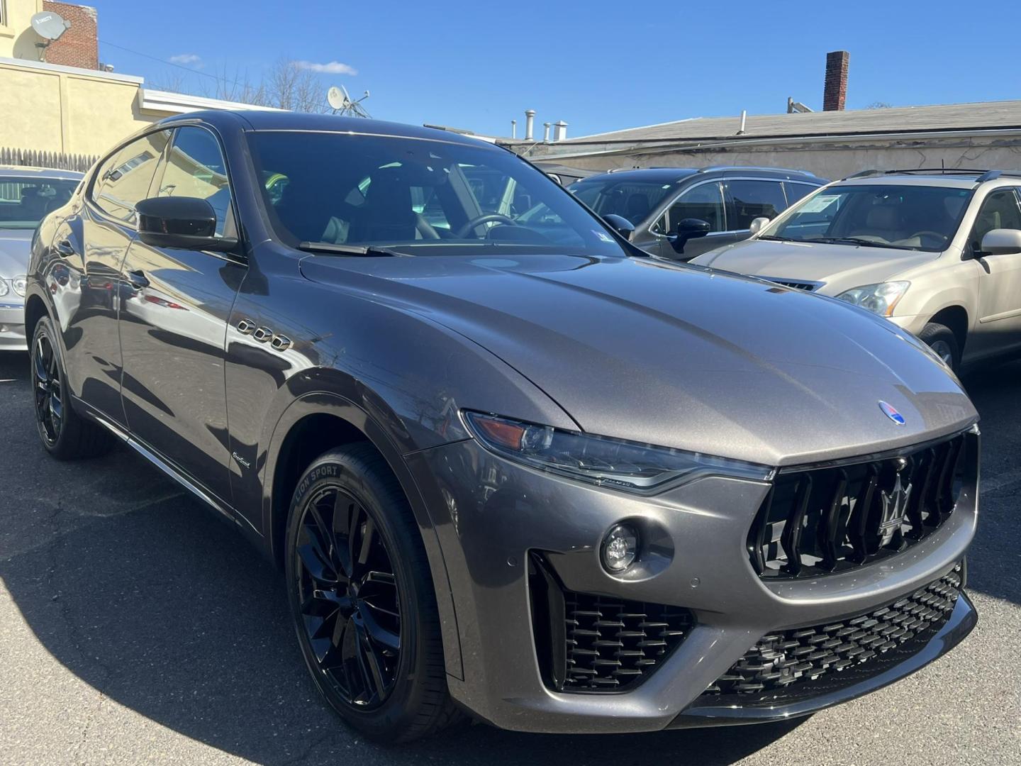 2019 GRAY /Black Leather Maserati Levante GranSport (ZN661XUSXKX) with an 3.0L V6 DOHC 24V engine, 8A transmission, located at 1018 Brunswick Ave, Trenton, NJ, 08638, (609) 989-0900, 40.240086, -74.748085 - Smooth, all Black leather interior. All wheel Drive. 8 speed 6 cyl. with an amazing purr. Call for price! - Photo#2