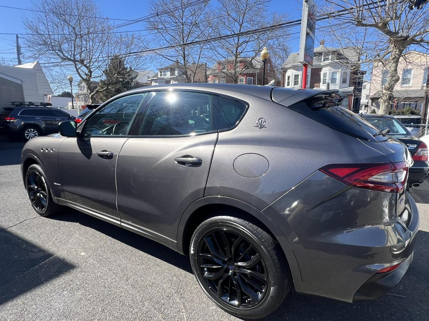 2019 GRAY /Black Leather Maserati Levante GranSport (ZN661XUSXKX) with an 3.0L V6 DOHC 24V engine, 8A transmission, located at 1018 Brunswick Ave, Trenton, NJ, 08638, (609) 989-0900, 40.240086, -74.748085 - Smooth, all Black leather interior. All wheel Drive. 8 speed 6 cyl. with an amazing purr. Call for price! - Photo#5