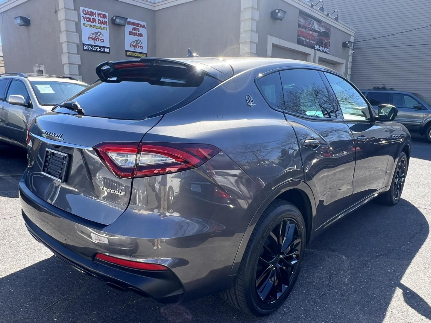 2019 GRAY /Black Leather Maserati Levante GranSport (ZN661XUSXKX) with an 3.0L V6 DOHC 24V engine, 8A transmission, located at 1018 Brunswick Ave, Trenton, NJ, 08638, (609) 989-0900, 40.240086, -74.748085 - Smooth, all Black leather interior. All wheel Drive. 8 speed 6 cyl. with an amazing purr. Call for price! - Photo#4