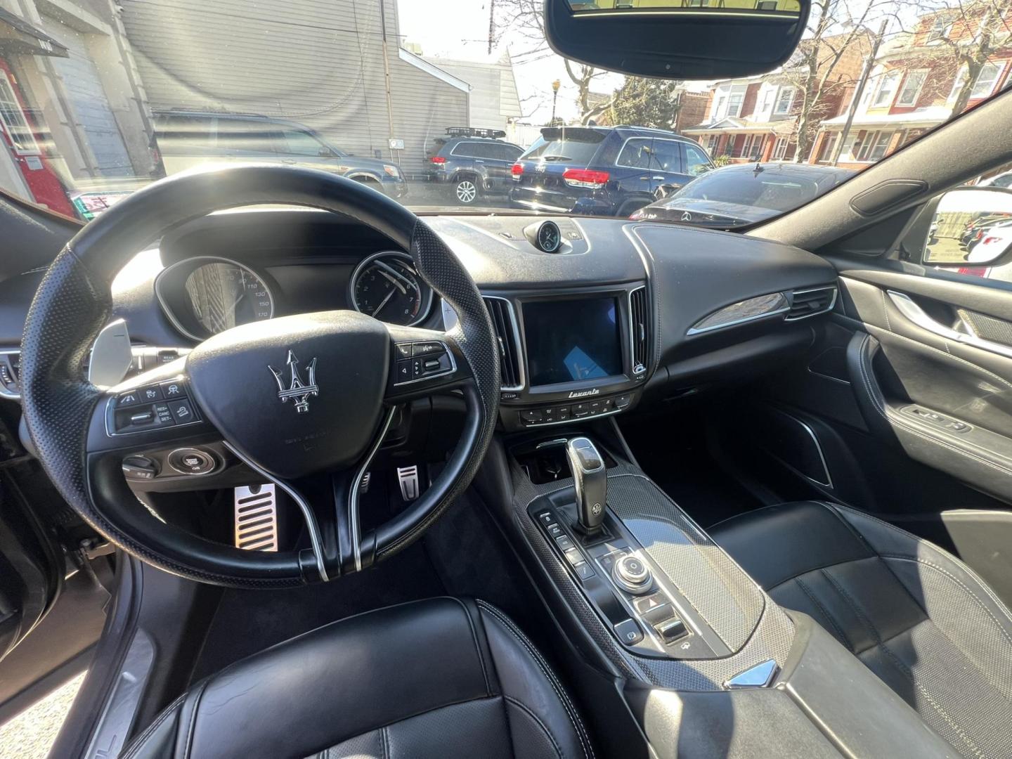 2019 GRAY /Black Leather Maserati Levante GranSport (ZN661XUSXKX) with an 3.0L V6 DOHC 24V engine, 8A transmission, located at 1018 Brunswick Ave, Trenton, NJ, 08638, (609) 989-0900, 40.240086, -74.748085 - Smooth, all Black leather interior. All wheel Drive. 8 speed 6 cyl. with an amazing purr. Call for price! - Photo#10