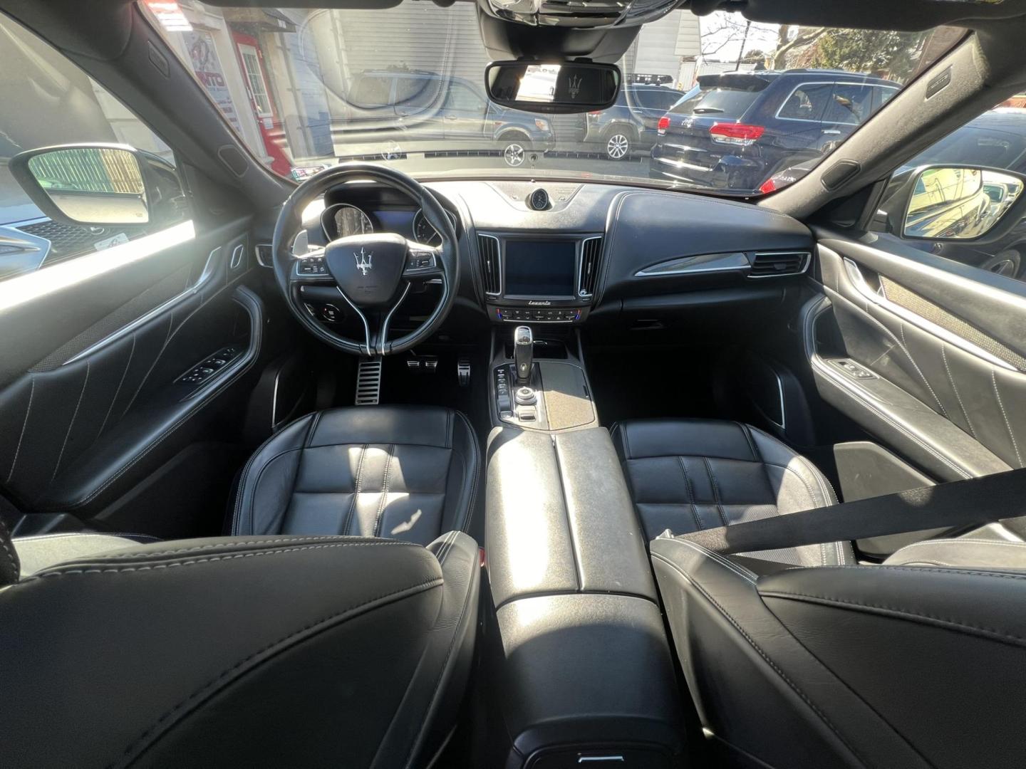 2019 GRAY /Black Leather Maserati Levante GranSport (ZN661XUSXKX) with an 3.0L V6 DOHC 24V engine, 8A transmission, located at 1018 Brunswick Ave, Trenton, NJ, 08638, (609) 989-0900, 40.240086, -74.748085 - Smooth, all Black leather interior. All wheel Drive. 8 speed 6 cyl. with an amazing purr. Call for price! - Photo#12