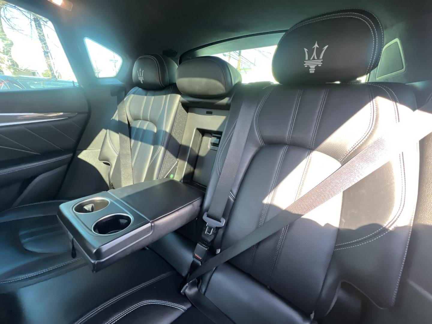 2019 GRAY /Black Leather Maserati Levante GranSport (ZN661XUSXKX) with an 3.0L V6 DOHC 24V engine, 8A transmission, located at 1018 Brunswick Ave, Trenton, NJ, 08638, (609) 989-0900, 40.240086, -74.748085 - Smooth, all Black leather interior. All wheel Drive. 8 speed 6 cyl. with an amazing purr. Call for price! - Photo#15