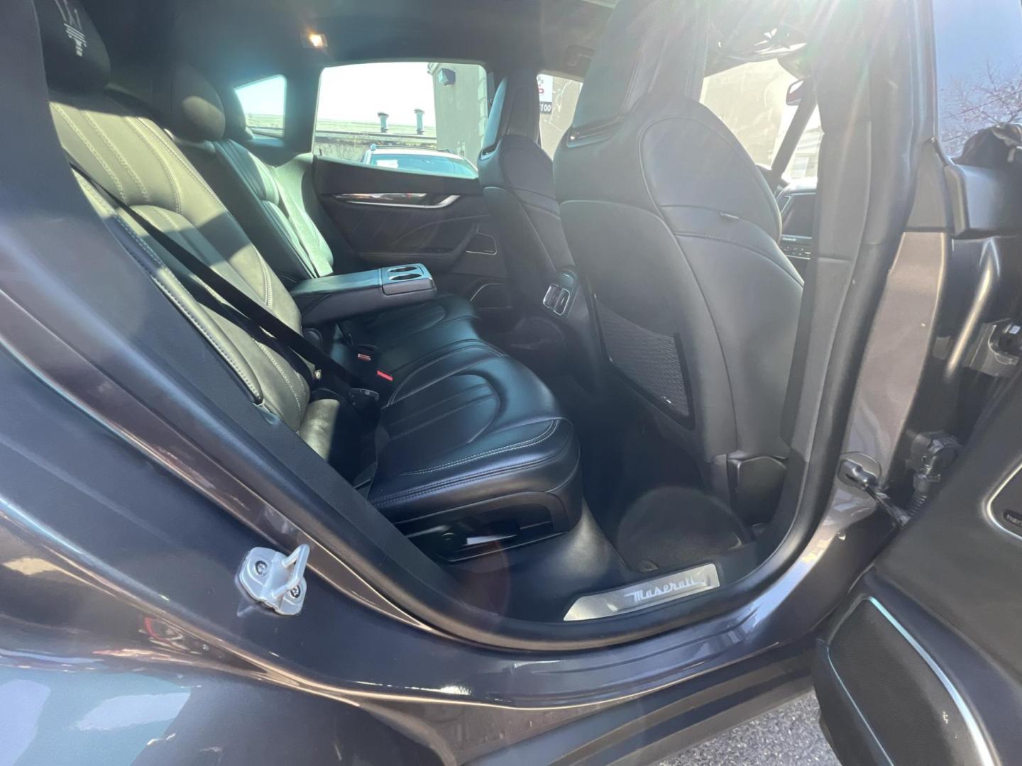 2019 GRAY /Black Leather Maserati Levante GranSport (ZN661XUSXKX) with an 3.0L V6 DOHC 24V engine, 8A transmission, located at 1018 Brunswick Ave, Trenton, NJ, 08638, (609) 989-0900, 40.240086, -74.748085 - Smooth, all Black leather interior. All wheel Drive. 8 speed 6 cyl. with an amazing purr. Call for price! - Photo#17