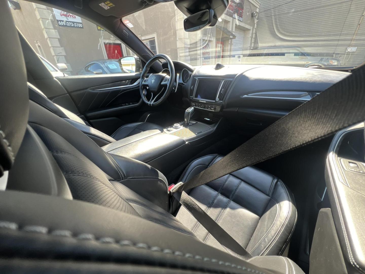 2019 GRAY /Black Leather Maserati Levante GranSport (ZN661XUSXKX) with an 3.0L V6 DOHC 24V engine, 8A transmission, located at 1018 Brunswick Ave, Trenton, NJ, 08638, (609) 989-0900, 40.240086, -74.748085 - Smooth, all Black leather interior. All wheel Drive. 8 speed 6 cyl. with an amazing purr. Call for price! - Photo#20