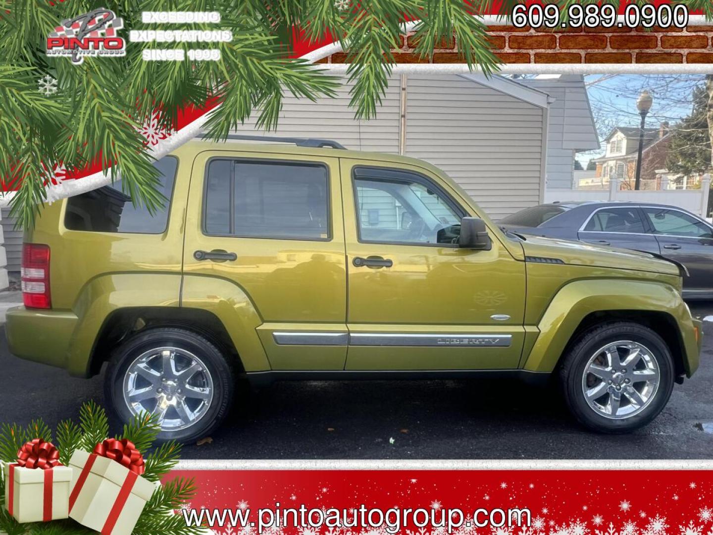 2012 GREEN /BLACK LEATHER Jeep Liberty (1C4PJMAK4CW) with an 3.7L V6 SOHC 12V engine, 4-Speed Automatic transmission, located at 1018 Brunswick Ave, Trenton, NJ, 08638, (609) 989-0900, 40.240086, -74.748085 - 2012 JEEP LIBERTY 4WD WITH ONLY 76000 MILES IN EXCELLENT CONDITION UNIQUE COLOR VERY SHARP LEATHER INTERIOR HEATED SEATS POWER WINDOWS AND LOCKS BLACK LEATHER - Photo#1